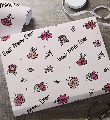 Personalized Floral Wrapping Paper by Jessie James Decker