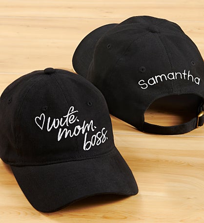Personalized Wife. Mom. Boss. Baseball Cap by Jessie James Decker