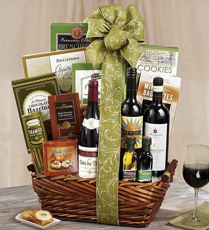 Wine Gift Baskets | Wine Gifts | 1-800-FLOWERS.COM