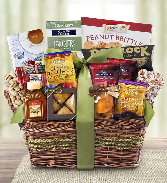 Kosher Gourmet Sweets & Savories Gift Basket