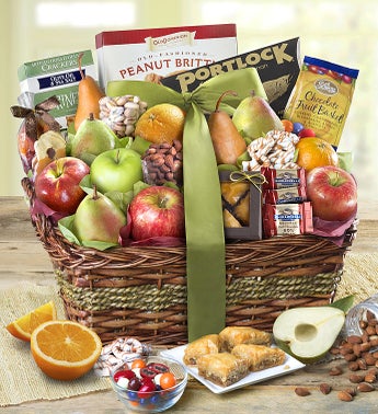 Kosher Fruit  Sweets Gift Basket