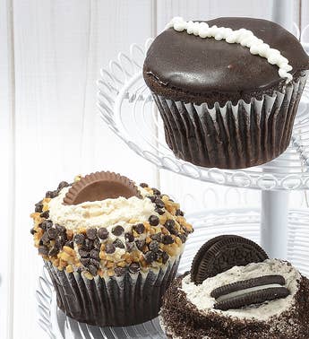 Little Whisk Chocolate Jumbo Filled Cupcakes