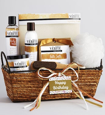 Happy Birthday Vanilla Bliss Relaxing Spa Basket