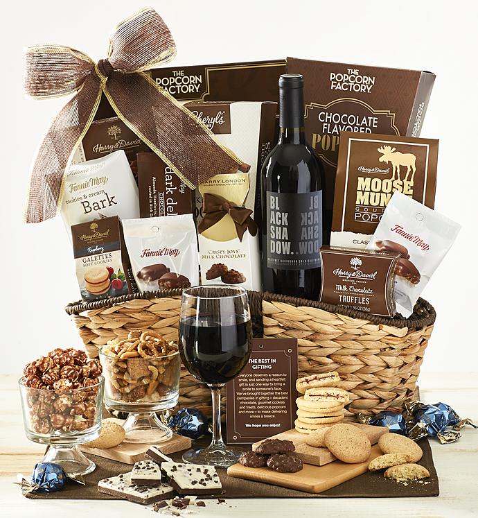 Premier Favorites Gift Basket with Wine