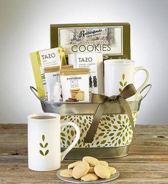 Relax  Nurture Tea Basket featuring Tazo Teas