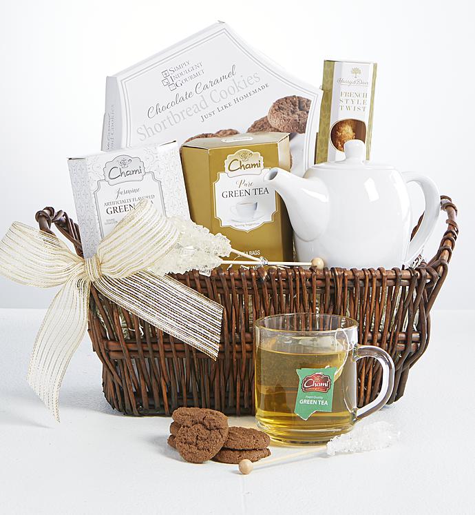Time To Relax Tea & Teapot Gift Basket