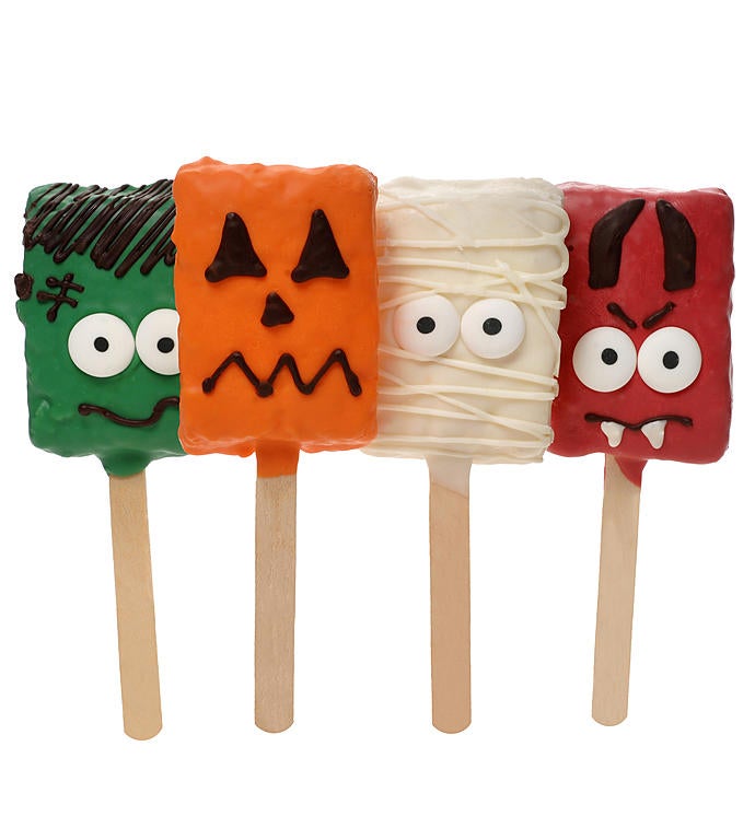 Halloween Spooky Hand Dipped Crispy Rice Pops