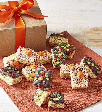 Festive Fall Hand Dipped Crispy Rice Bites