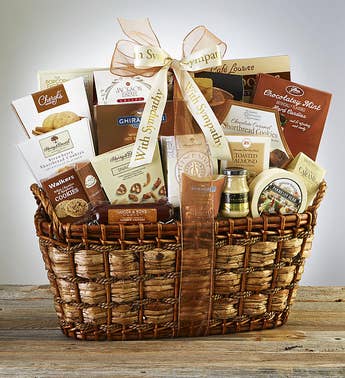 Sympathy Gift Baskets & Sympathy Food Gifts | 1800Flowers.com
