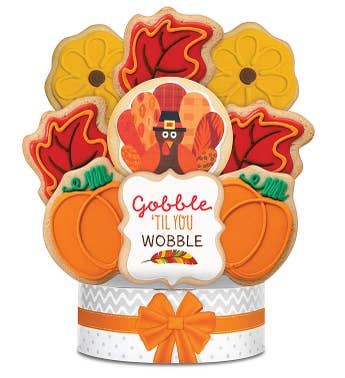 Gobble Til You Wobble Cookie Arrangement