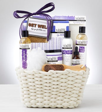 Feel Better Soon Denarii Lavender Spa Gift Basket