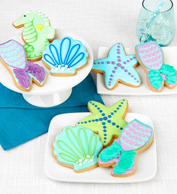 Mermaid Frosted Artisan Iced Cookies