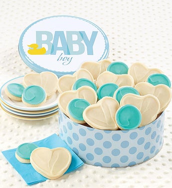 Cheryls Baby Boy Ducky Cookie Tin