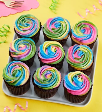 Treasured Tie Dye Artisan Cupcakes