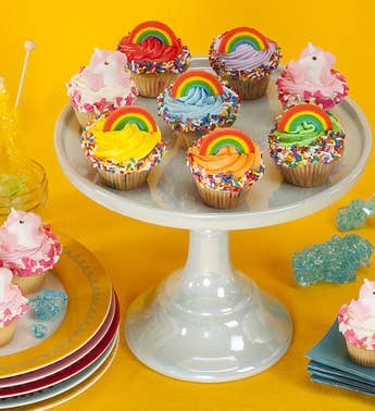 Little Whisk Mini Rainbow  Unicorn Cupcakes