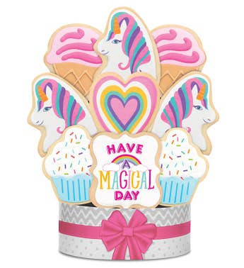 Have a Magical Day Unicorn Cookie Arrangement