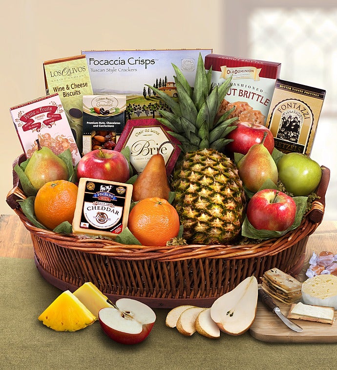 Ripe River Fruit & Cheese Gift Basket
