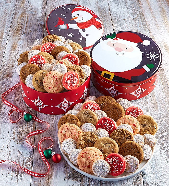 Santa and Snowman Gift Tins
