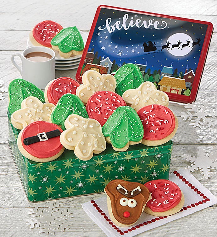 Believe Gift Tin - Holiday Frosted Assortment