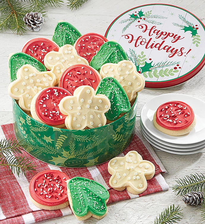 Happy Holidays Tin Holiday Cut-outs