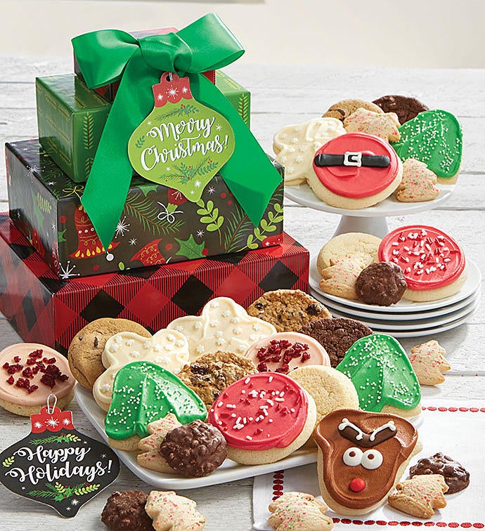 Happy Holidays Gift Tower