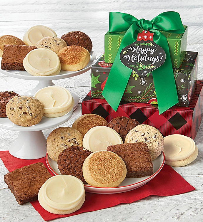 Gluten Free Happy Holidays Gift Tower