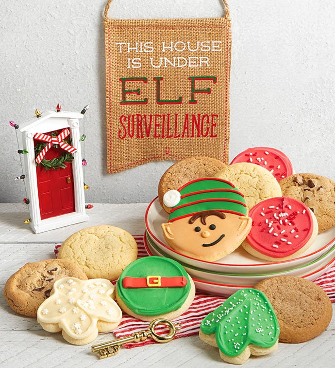 Elf Door and Flag with Treats