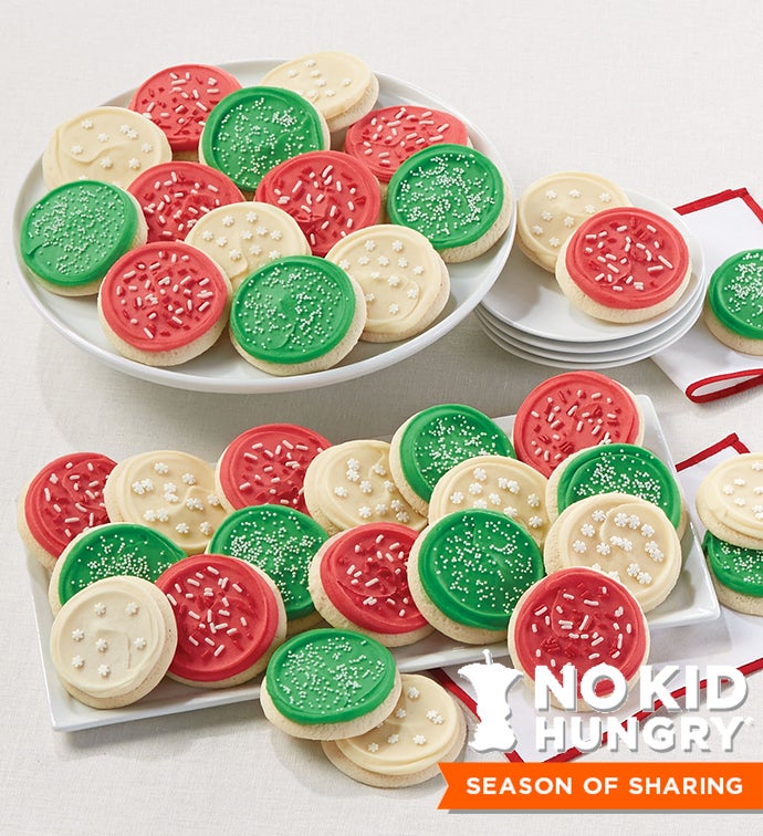 Buttercream Frosted Christmas Cutout Cookies