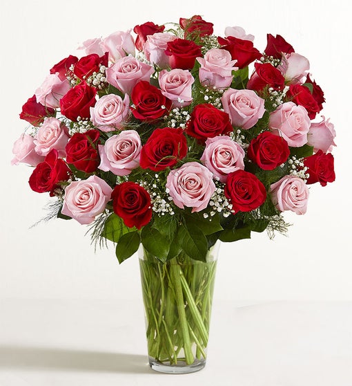Ultimate Elegance™ Long Stem Pink & Red Roses