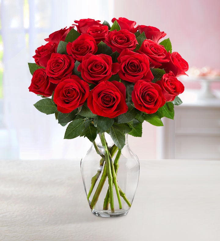 Red Roses Bouquet, 18 stems