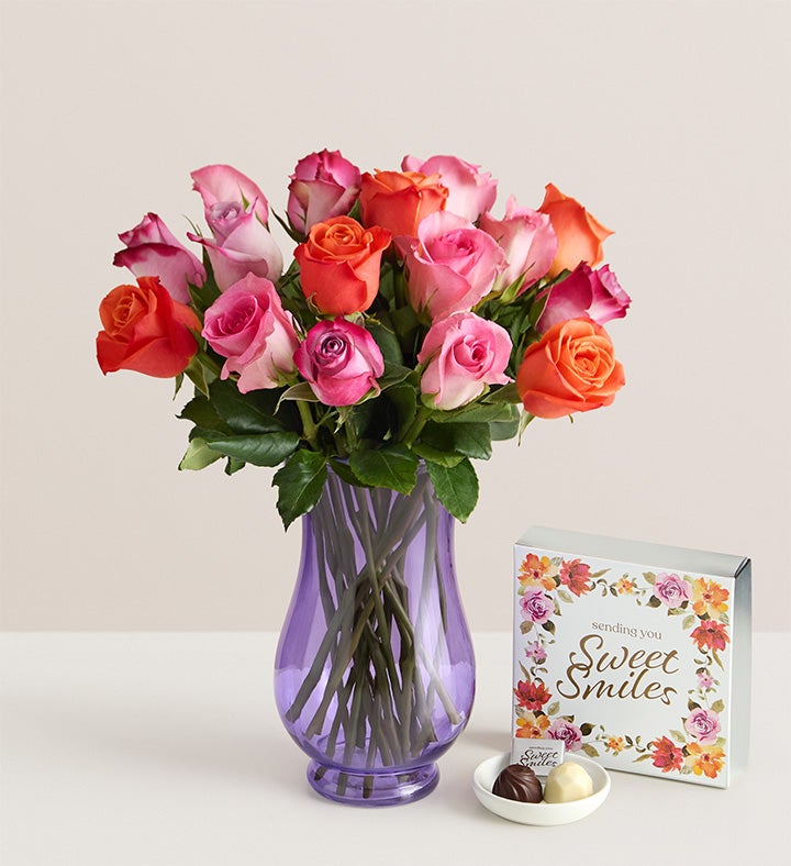 Sorbet Roses + Free Vase