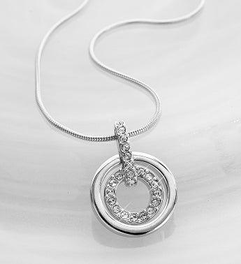 Swarovski Crystal Circle Necklace