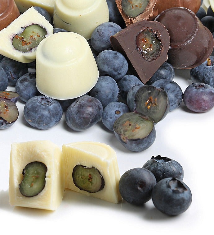 Fresh Belgian Chocolate Covered Blueberries