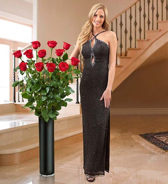 Magnificent Rose 4 Feet Tall Red Roses