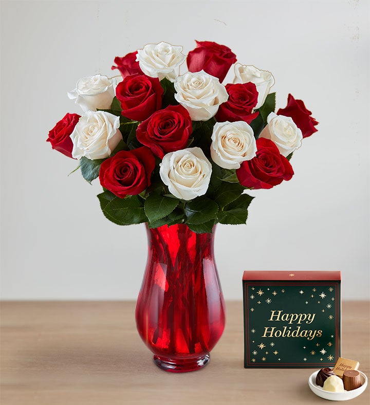 Peppermint Rose Bouquet + Free Vase