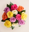 One Dozen Assorted Roses for Romance