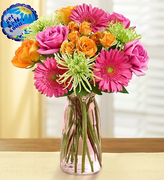 Get Well Vibrant Blooms Bouquet