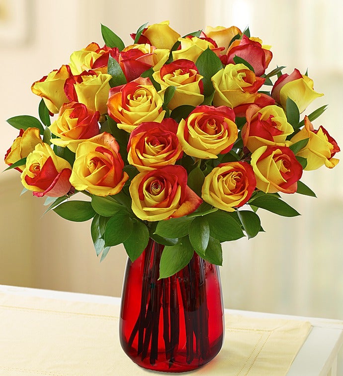 Fall Kaleidoscope Roses, 12-24 Stems