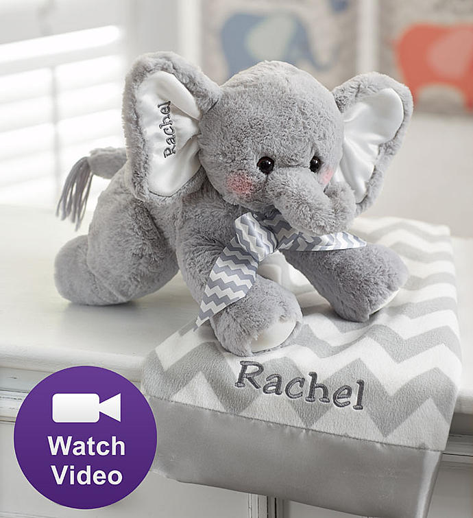 Bearington® Animated Personalized Elephant