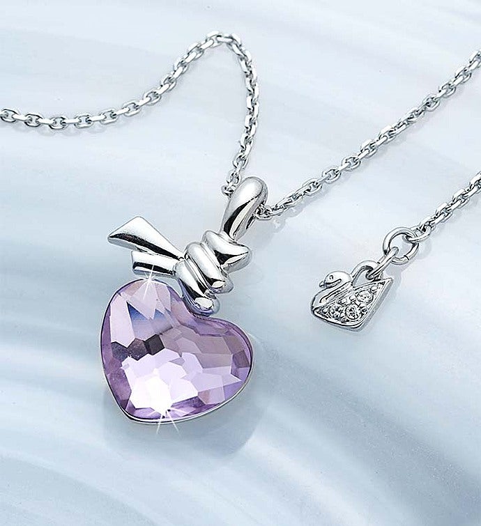 Swarovski® Ties of Love Crystal Heart Necklace