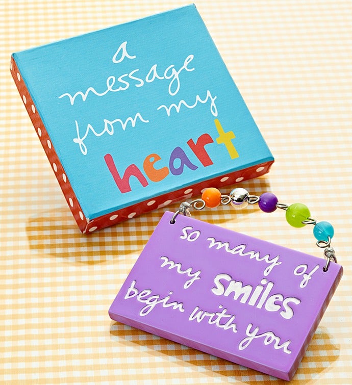 "A Message from the Heart" Artisan Plaque