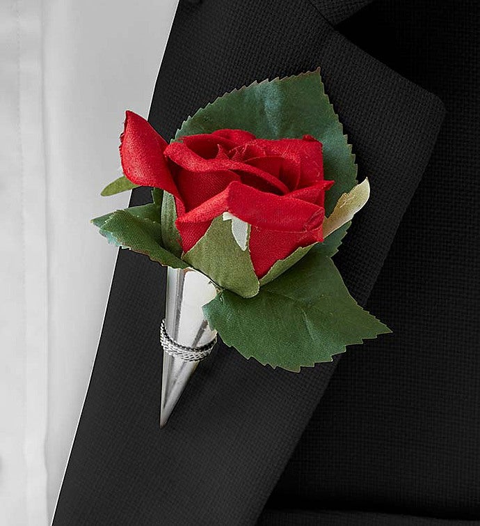 Keepsake Red Corsage And Boutonniere