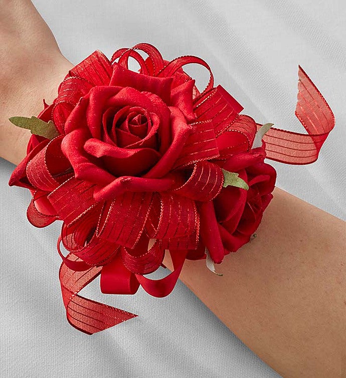 Keepsake Red Corsage And Boutonniere