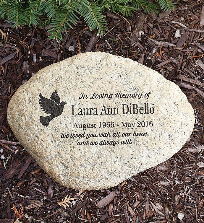 Personalized Engraved Memorial Garden Stone