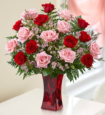 Shades Of Pink and RedTM - 12 Stems