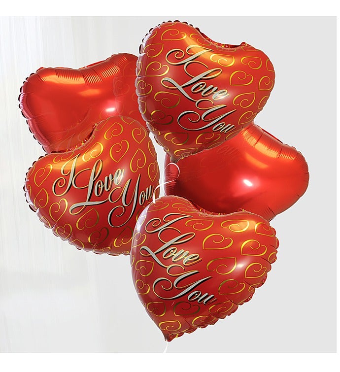 I Love You Valentines Day Balloon Bouquet