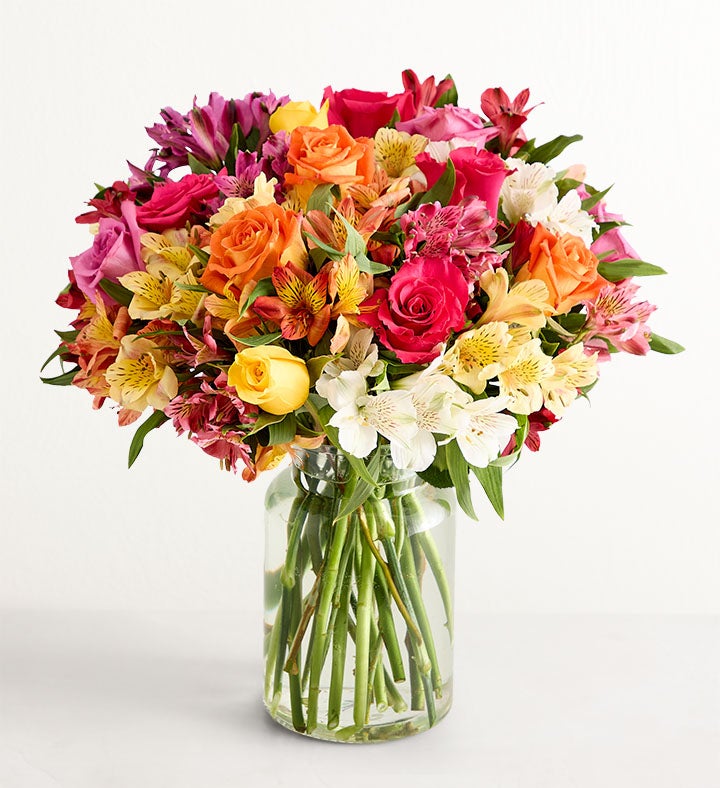 Assorted Roses & Peruvian Lilies