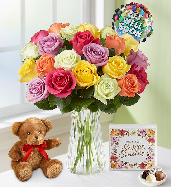 Get Well Assorted Roses