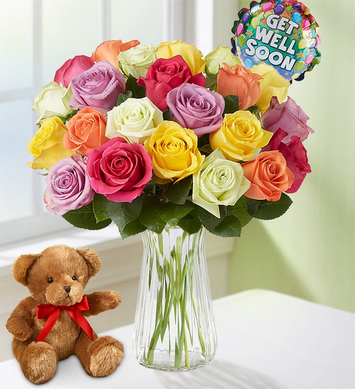 Get Well Assorted Roses