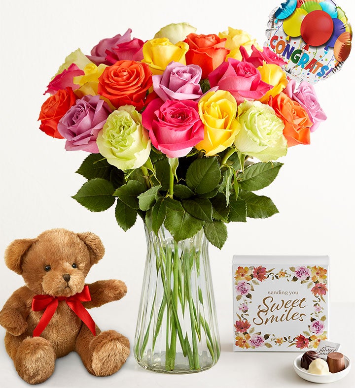 Congratulations Assorted Roses